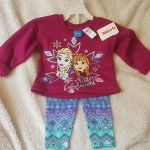 NEW FROZEN Sisters Forever disney Outfit 12m